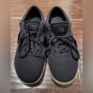 Nike SB Big Kid Black Check Canvas Sneakers, size 3